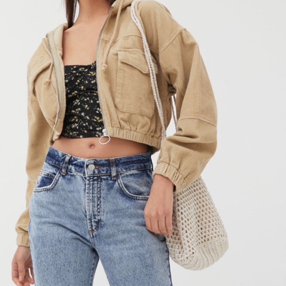 BDG UO Corduroy Patch Pocket Cropped Jacket